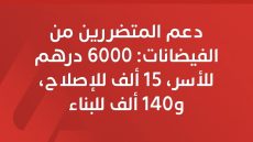 تنفيذا للتوجيهات الملكية… الحكومة تطلق برنامجا لدعم ومواكبة متضرري فيضانات الشمال والغرب